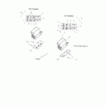 ELECTRICAL, FUSEBOX - V15SW36 ALL OPTIONS (49VICFUSEBOX13VN)