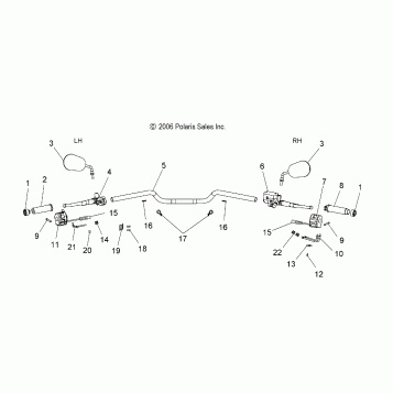 STEERING, HANDLEBAR - V07HS26 ALL OPTIONS (49VICHANDLEBAR07KING)