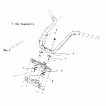 STEERING, HANDLEBAR MOUNTING - V08SB36/SD36 ALL OPTIONS (49VICHANDLEBAR08VN)