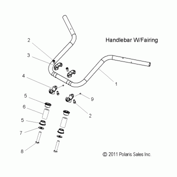 STEERING, HANDLEBAR MOUNTING - V15DA36 ALL OPTIONS (49VICHANDLEBAR12CC)