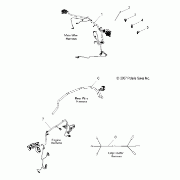 ELECTRICAL, WIRE HARNESSES - V08HB26/HS26 ALL OPTIONS (49VICHARNESS08HMR)