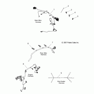 ELECTRICAL, WIRE HARNESSES - V08BC26/XB26 ALL OPTIONS (49VICHARNESS08VEGAS)
