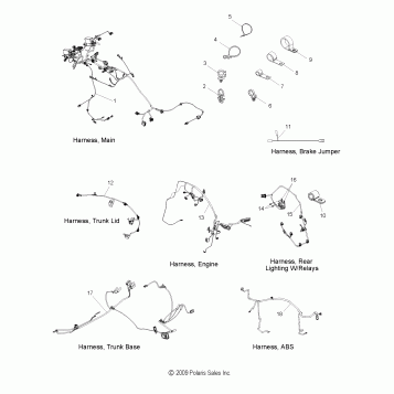 ELECTRICAL, WIRE HARNESS - V10SD36/SC36/VB36 ALL OPTIONS (49VICHARNESS10VN)
