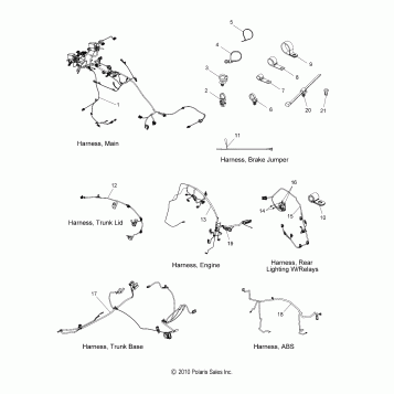 ELECTRICAL, WIRE HARNESS - V15SW36 ALL OPTIONS (49VICHARNESS11VN)