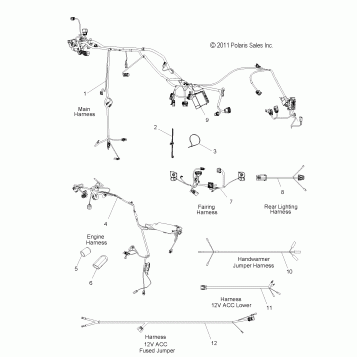 ELECTRICAL, WIRE HARNESSES - V13DW36/TW/KW/ZW ALL OPTIONS (49VICHARNESS12CC)