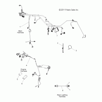 ELECTRICAL, WIRE HARNESSES - V12BW36/EW36 ALL OPTIONS (49VICHARNESS12CR)