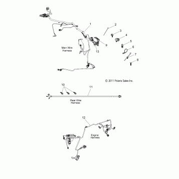 ELECTRICAL, WIRE HARNESSES - V14MB36 ALL OPTIONS (49VICHARNESS13S)