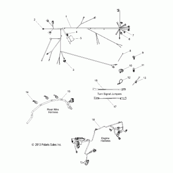 ELECTRICAL, WIRE HARNESSES - V15WB36/WW36 ALL OPTIONS (49VICHARNESS14XB)