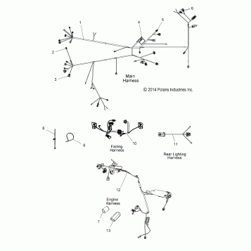 ELECTRICAL, WIRE HARNESSES - V15DA36 ALL OPTIONS (49VICHARNESS15CC8)
