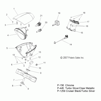 ELECTRICAL, HEADLIGHT - V08HB26/HS26 ALL OPTIONS (49VICHEADLIGHT08HMR)