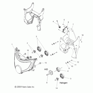 ELECTRICAL, HEADLIGHT - V10SD36/SC36/VB36 ALL OPTIONS (49VICHEADLIGHT10VN)
