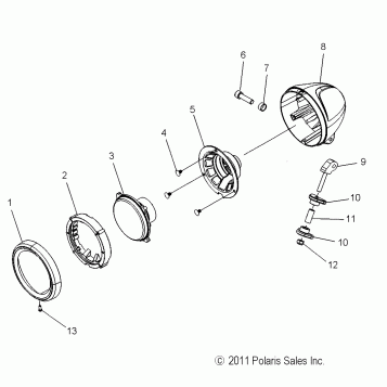ELECTRICAL, HEADLIGHT - V15WB36/WW36 ALL OPTIONS (49VICHEADLIGHT13S)