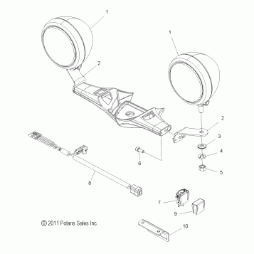 ELECTRICAL, DRIVING LIGHTS - V12BW36/EW36 ALL OPTIONS (49VICLIGHT12CR)