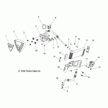 ENGINE, OIL COOLING - V07CB26/CD26 ALL OPTIONS (49VICOILCOOLING07KING)