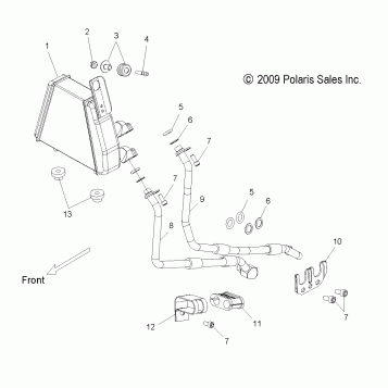 ENGINE, OIL COOLER - V16DA36 ALL OPTIONS (49VICOILCOOLING10CC)