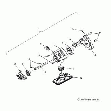 ENGINE, OIL PUMP ASM. - V08BC26/XB26 ALL OPTIONS (49VICOILPUMP08VEGAS)