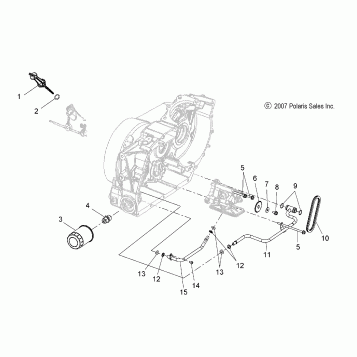 ENGINE, OIL PUMP MOUNTING and DIPSTICK - V08BC26/XB26 ALL OPTIONS (49VICOILPUMPMTG08VEGAS)