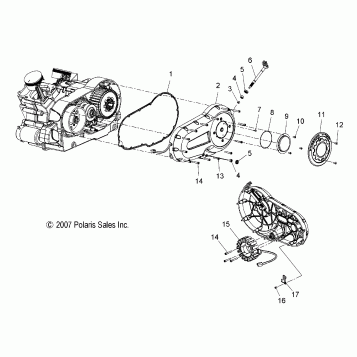 DRIVE TRAIN, PRIMARY COVER - V07AB26/GB26 ALL OPTIONS (49VICPRIMARYCVR07VEGAS)