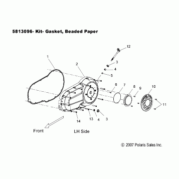 ENGINE, PRIMARY COVER - V08SB36/SD36 ALL OPTIONS (49VICPRIMARYCVR08VN)