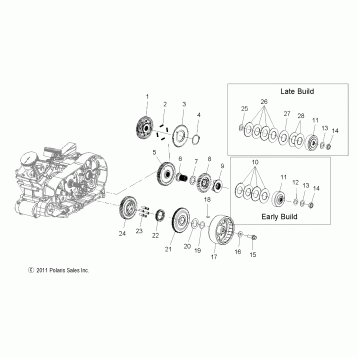 DRIVE TRAIN, PRIMARY DRIVE - V12BW36/EW36 ALL OPTIONS (49VICPRIMARYDRV12VGS)