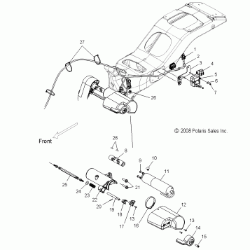 DRIVE TRAIN, REVERSE DRIVE CONTROL and MOTOR (INTL) - V15SW36 (INTL) (49VICRVSDRVMOTOR09VN)