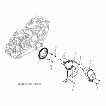 DRIVE TRAIN, REVERSE DRIVE SPROCKET and DRIVE MOUNTING (INTL) - V15SW36 INTL (49VICRVSDRVSPROCKET09VN)