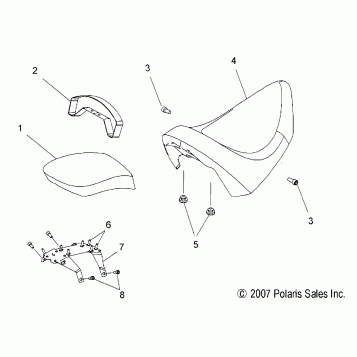 BODY, SEAT - V08AB26/GB26/LB26 ALL OPTIONS (49VICSEAT08VEGAS)