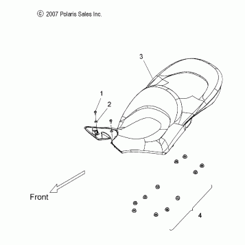 BODY, SEAT - V15SW36 ALL OPTIONS (49VICSEAT08VN)