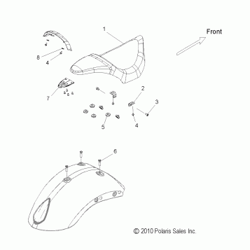 BODY, SEAT - V12XB36 ALL OPTIONS (49VICSEAT11JP)