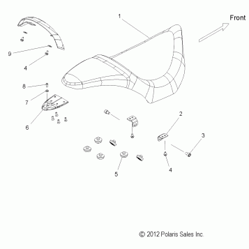 BODY, SEAT - V13XB36 ALL OPTIONS (49VICSEAT13JP)