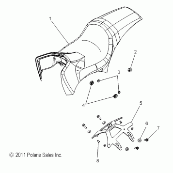 BODY, SEAT - V13MB36 ALL OPTIONS (49VICSEAT13S)