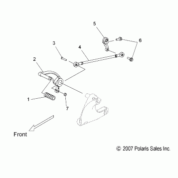 DRIVE TRAIN, SHIFT LINKAGE - V08HB26/HS26 ALL OPTIONS (49VICSHIFTLINK08HMR)