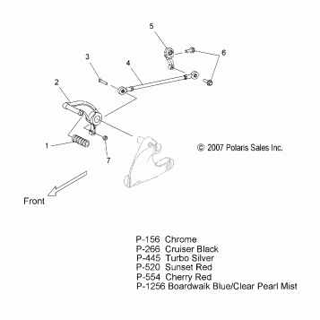 DRIVE TRAIN, SHIFT LINKAGE - V08BC26/XB26 ALL OPTIONS (49VICSHIFTLINK08JP)