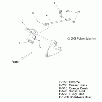 DRIVE TRAIN, SHIFT LINKAGE - V09XB36/XC36 ALL OPTIONS (49VICSHIFTLINK09JP)