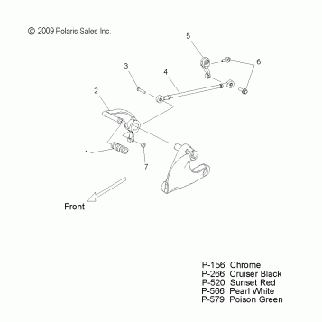 DRIVE TRAIN, SHIFT LINKAGE - V10XB36DAP/LKP/XC36DN ALL OPTIONS (49VICSHIFTLINK10JP)