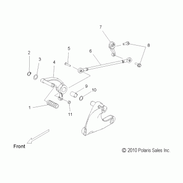 DRIVE TRAIN, SHIFT LINKAGE - V11HA36/HB36/HS36 ALL OPTIONS (49VICSHIFTLINK11HMR)