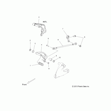 DRIVE TRAIN, SHIFT LINKAGE - V14MB36 ALLOPTIONS (49VICSHIFTLINK14JDG)
