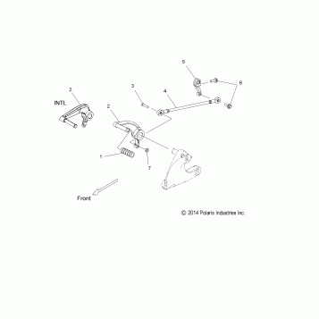DRIVE TRAIN, SHIFT LINKAGE - V17CHRAB ALL OPTIONS (49VICSHIFTLINK15HMR)