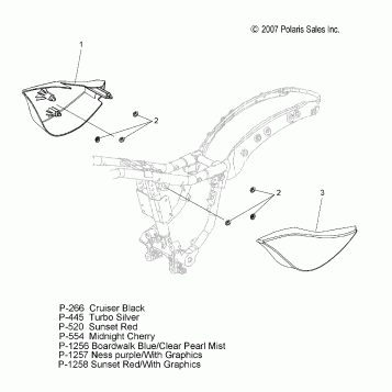 BODY, SIDE COVER - V08BC26/XB26 ALL OPTIONS (49VICSIDECVR08JP)