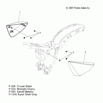 BODY, SIDE COVER - V08CB26/CD26/PB26 ALL OPTIONS (49VICSIDECVR08KP)