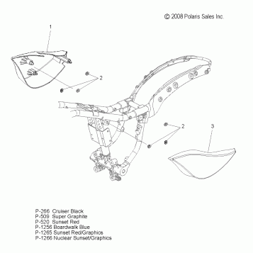 BODY, SIDE COVER - V09HB36/HS36 ALL OPTIONS (49VICSIDECVR09HMR)