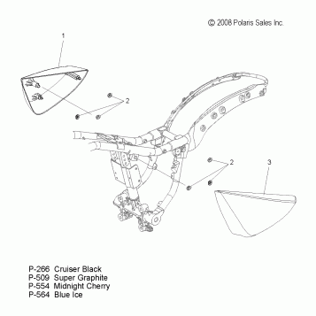 BODY, SIDE COVER - V09CB26/CD26/KB26/PB26 ALL OPTIONS (49VICSIDECVR09KP)