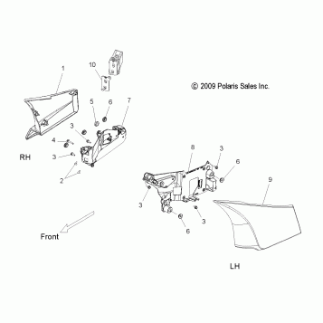BODY, SIDE COVER - V10DB36DA/EB36DA ALL OPTIONS (49VICSIDECVR10CC)