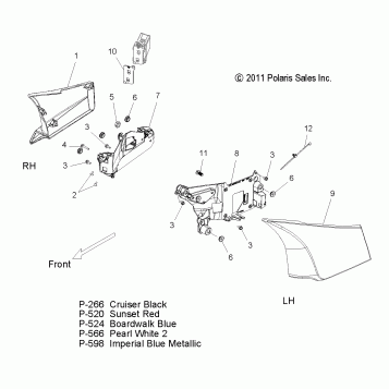 BODY, SIDE COVER - V12TW36/DW36/KW36 ALL OPTIONS (49VICSIDECVR12CC)