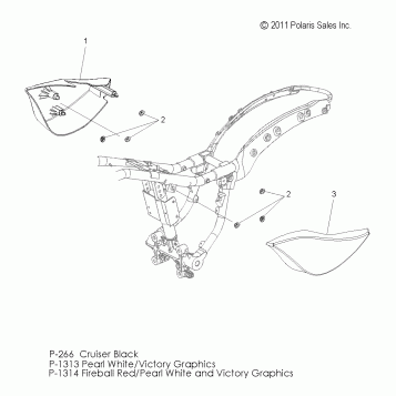 BODY, SIDE COVER - V12XB36 ALL OPTIONS (49VICSIDECVR12JP)