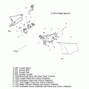 BODY, SIDE COVER - V13DW36/TW/KW/ZW ALL OPTIONS (49VICSIDECVR13CC)