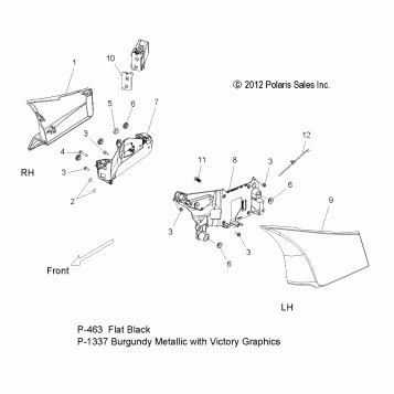 BODY, SIDE COVER - V13BW36/EW36 ALL OPTIONS (49VICSIDECVR13CR)
