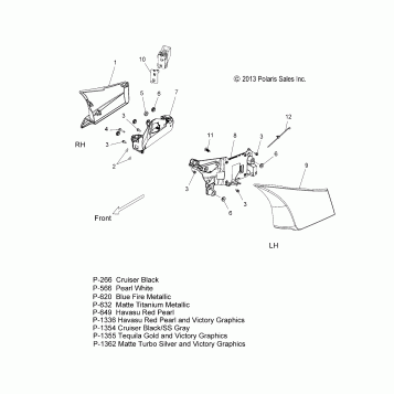BODY, SIDE COVER - V14DA/DB/DW/TW/ZW36 ALL OPTIONS (49VICSIDECVR14CCT15)