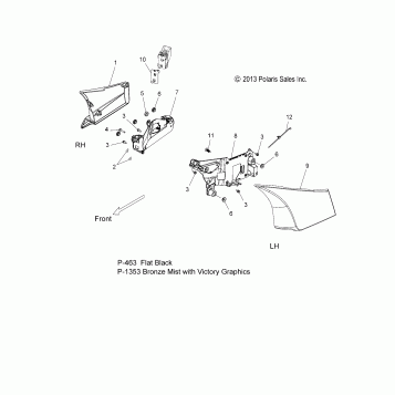 BODY, SIDE COVER - V14BA36/BW36 ALL OPTIONS (49VICSIDECVR14CR)