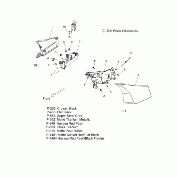 BODY, SIDE COVER - V15CW/DB/DW/TW36 ALL OPTIONS (49VICSIDECVR15CC)